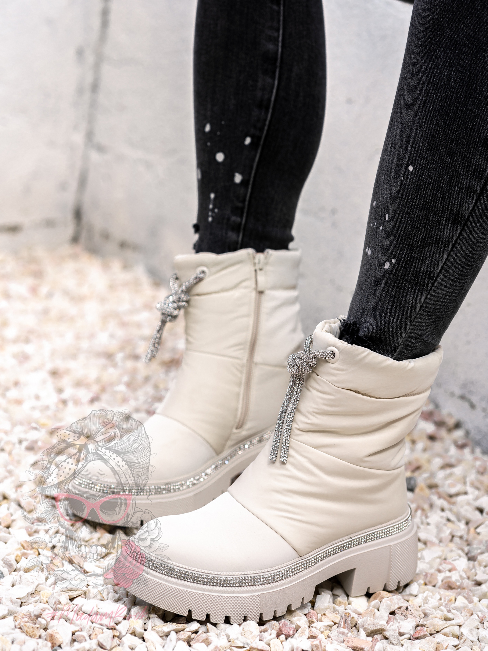 Botki śniegowce Madam List beżowe Botki śniegowce Madam List beżowe