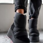 Botki koturny Madam Bambi czarne