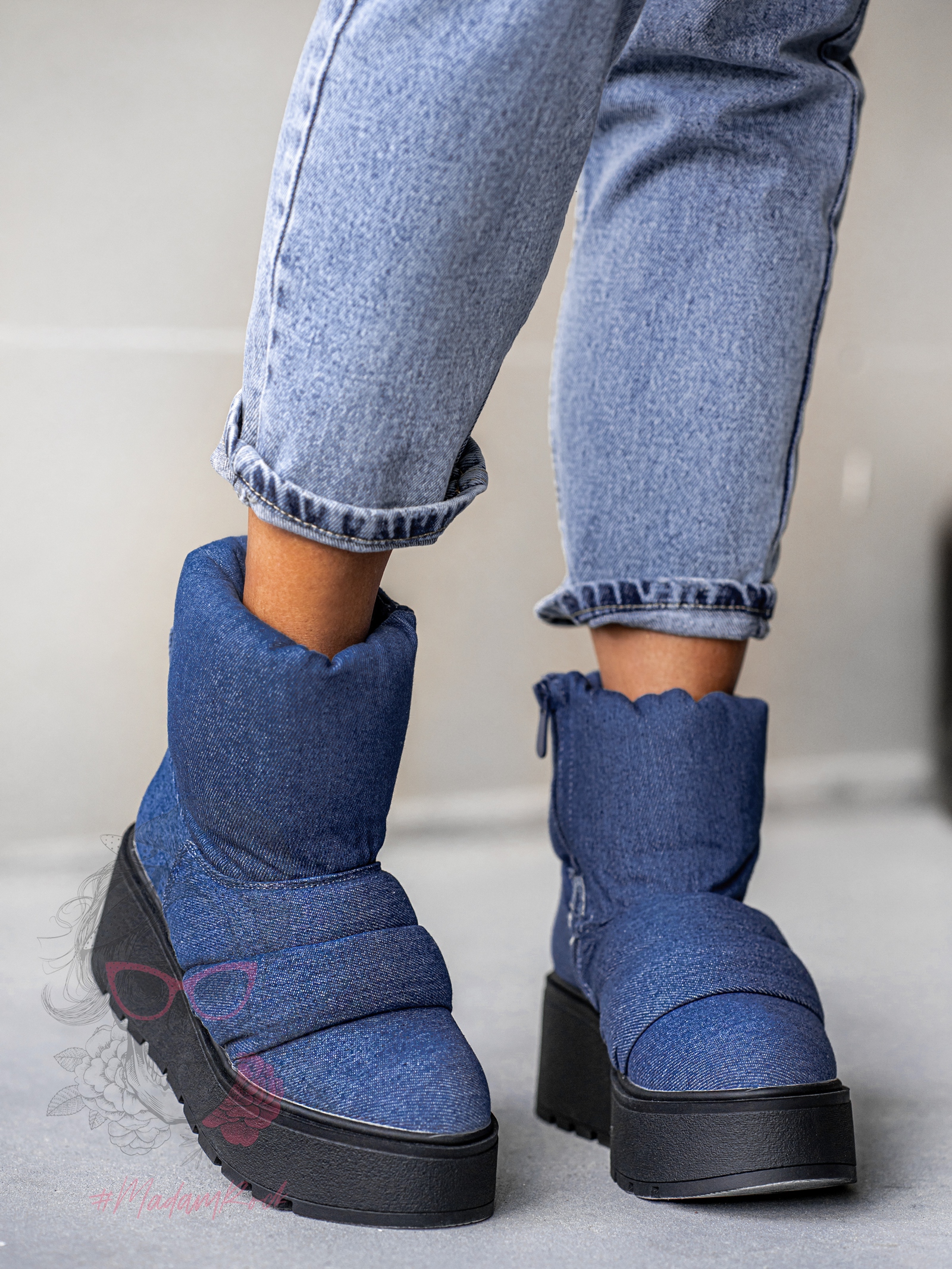 Botki koturny Madam Bambi jeans