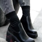 Botki skarpety Rock Ureda czarne