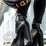 Botki na słupku Rock Little Black czarne