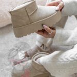 Śniegowce zamszowe Madam Wobbi II beżowe