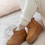 Śniegowce zamszowe Madam Wobbi III karmelowe