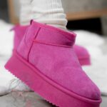 Śniegowce zamszowe Madam Wobbi fuksja