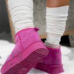 Śniegowce zamszowe Madam Wobbi fuksja