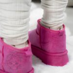Śniegowce zamszowe Madam Wobbi fuksja