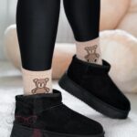 Śniegowce zamszowe Madam Wobbi czarne