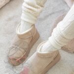 Śniegowce zamszowe Madam Wobbi j.beżowe