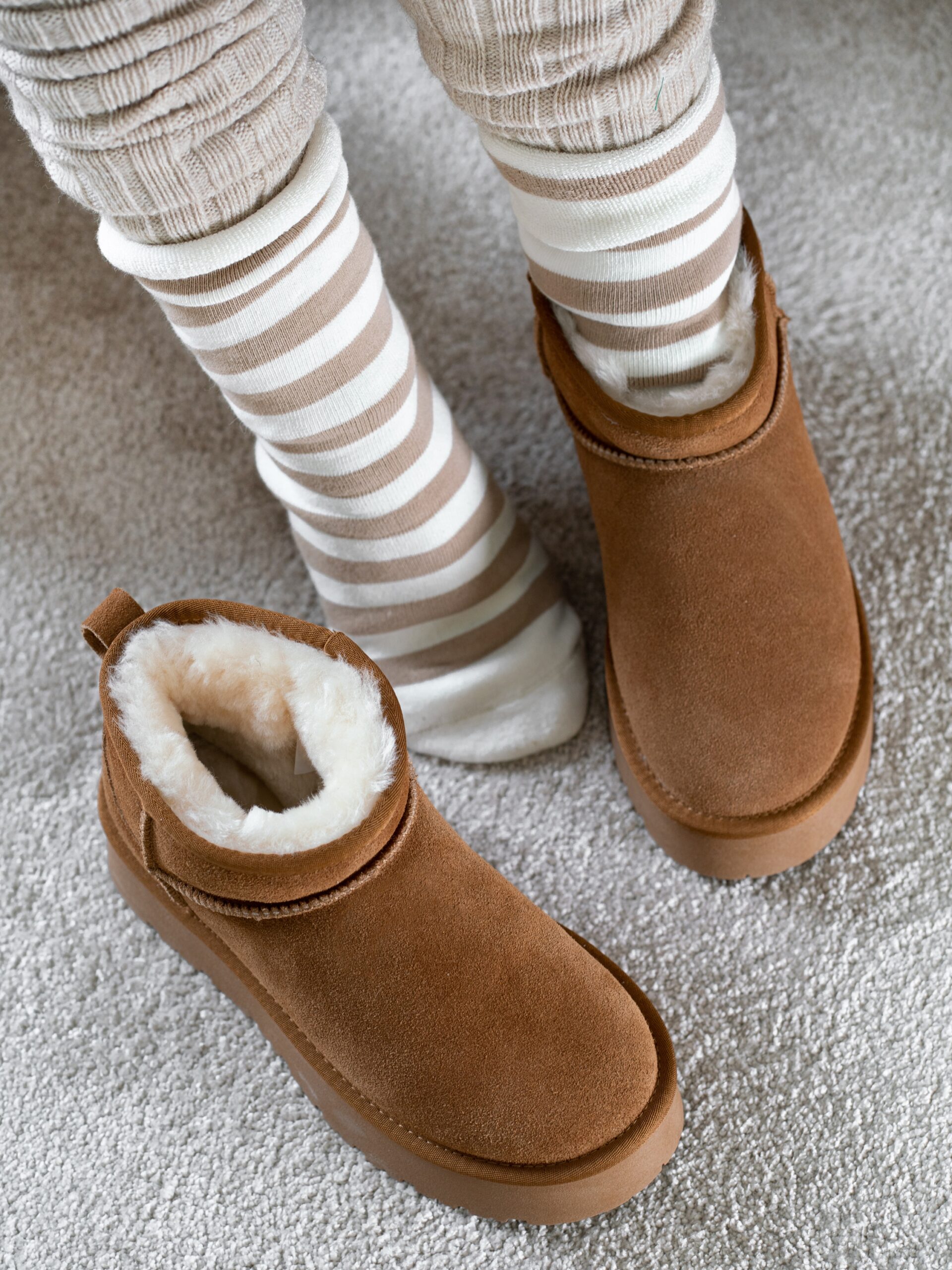 Śniegowce naturalne Madam Molly karmelowe Śniegowce naturalne Madam Molly karmelowe