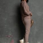 Komplet dzianinowy Comfe ziemisty