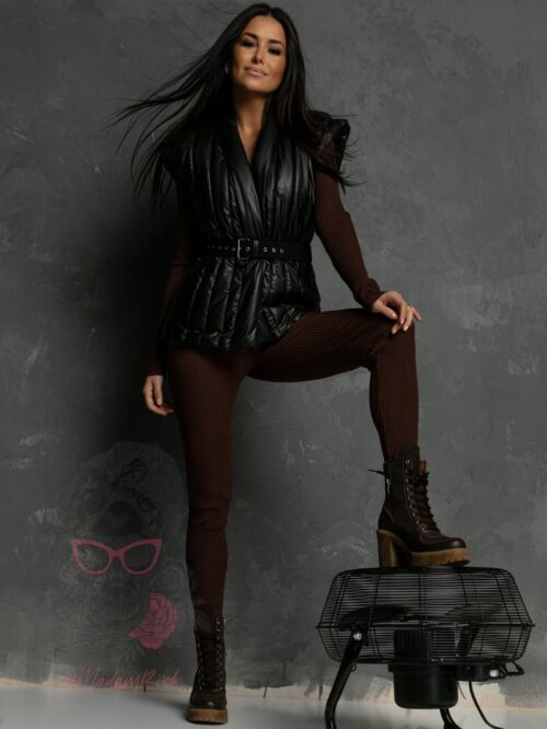 Kamizelka pikowana Street Mood czarna