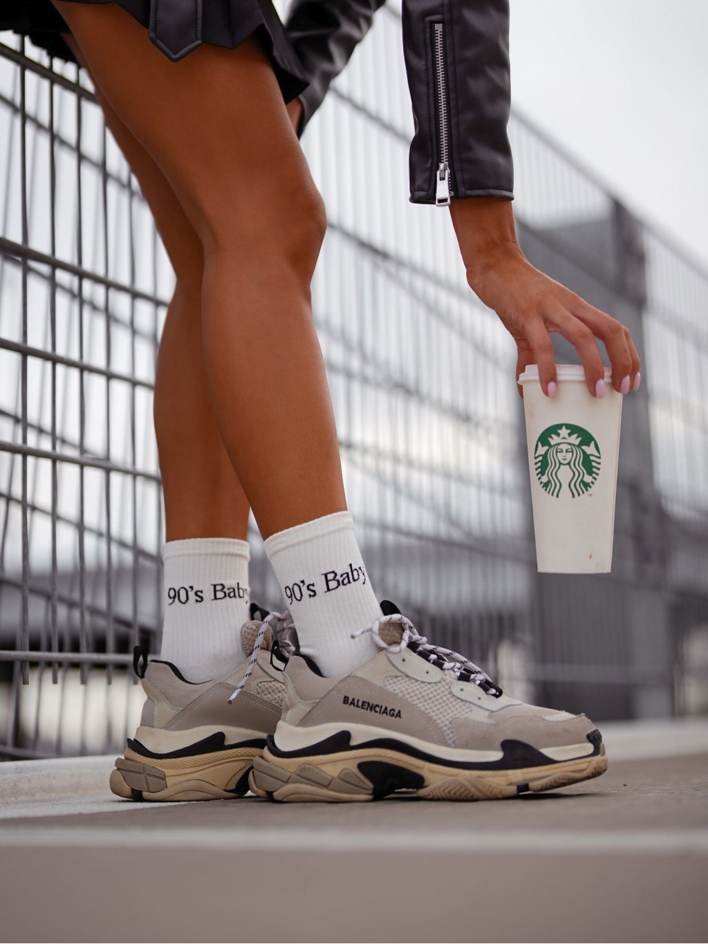 Skarpetki damskie 90's Baby ecru