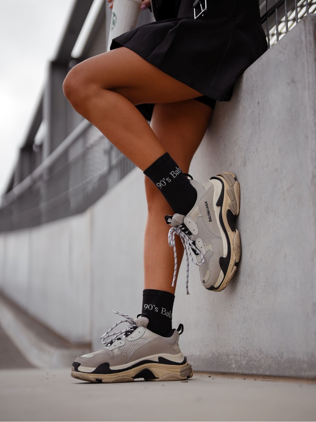 Skarpetki damskie 90's Baby czarne