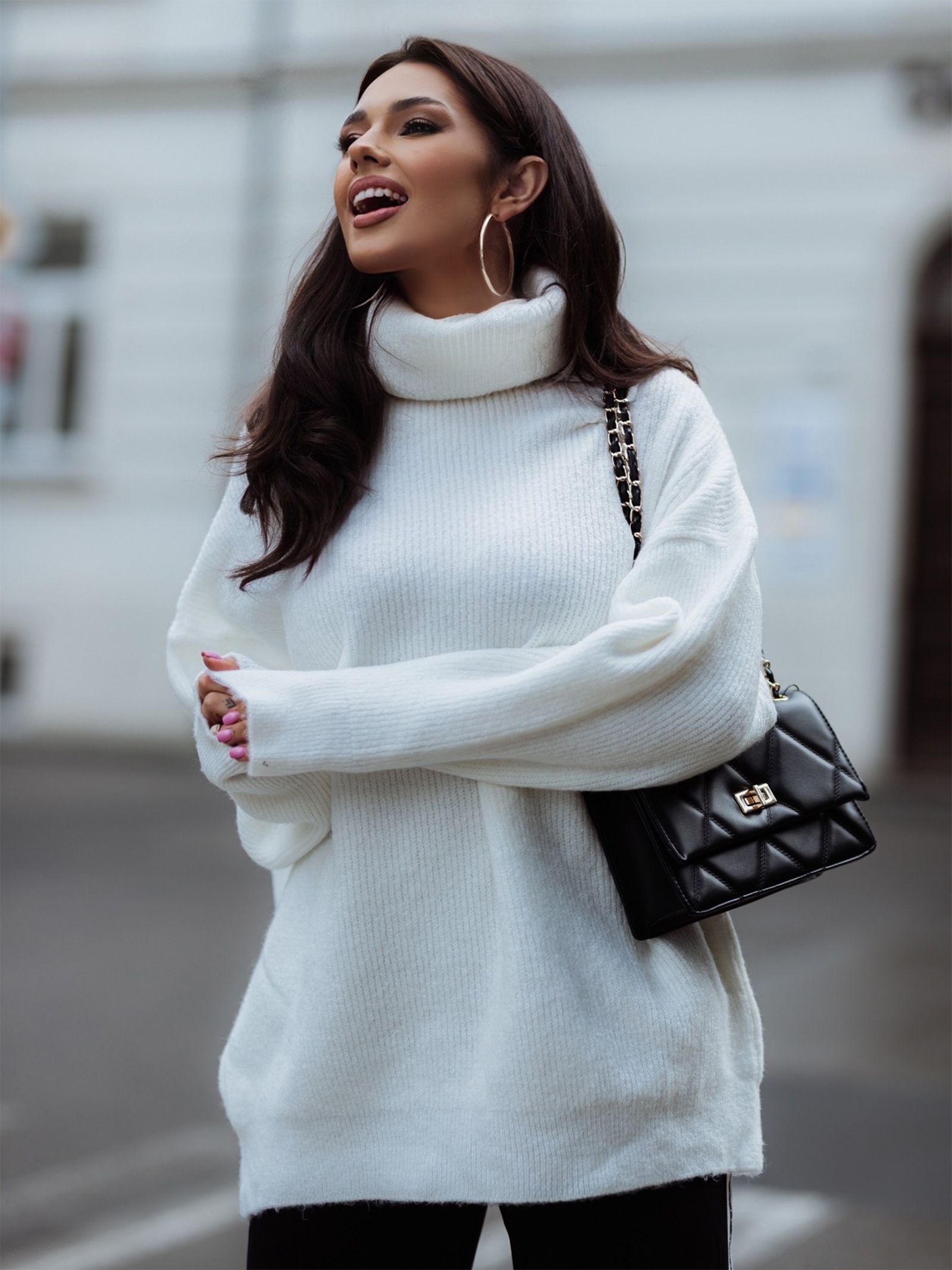 Sweter Haat Biały Sweter Haat Biały