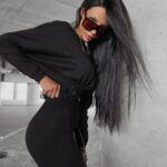 Komplet damski dzianinowy DELLA OLAVOGA czarny