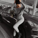 Komplet damski dzianinowy DELLA OLAVOGA szary