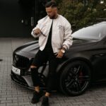 Kurtka męska bomberka BASEBALL MEN OLAVOGA beżowa