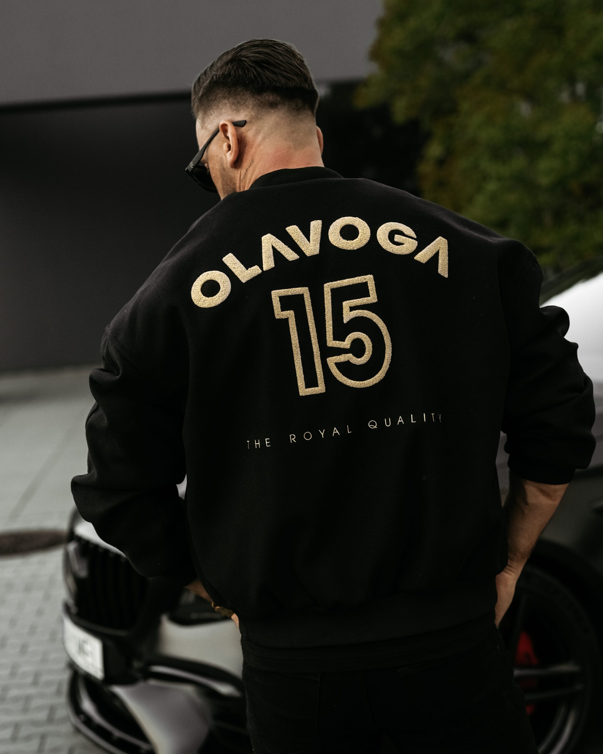 Kurtka męska bomberka BASEBALL MEN OLAVOGA czarna Kurtka męska bomberka BASEBALL MEN OLAVOGA czarna