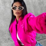 Kurtka przejściowa bomberka BASEBALL OLAVOGA różowa