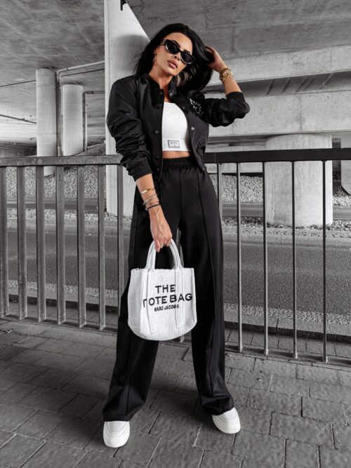 Kurtka damska bomber jacket DAHLIA OLAVOGA czarna