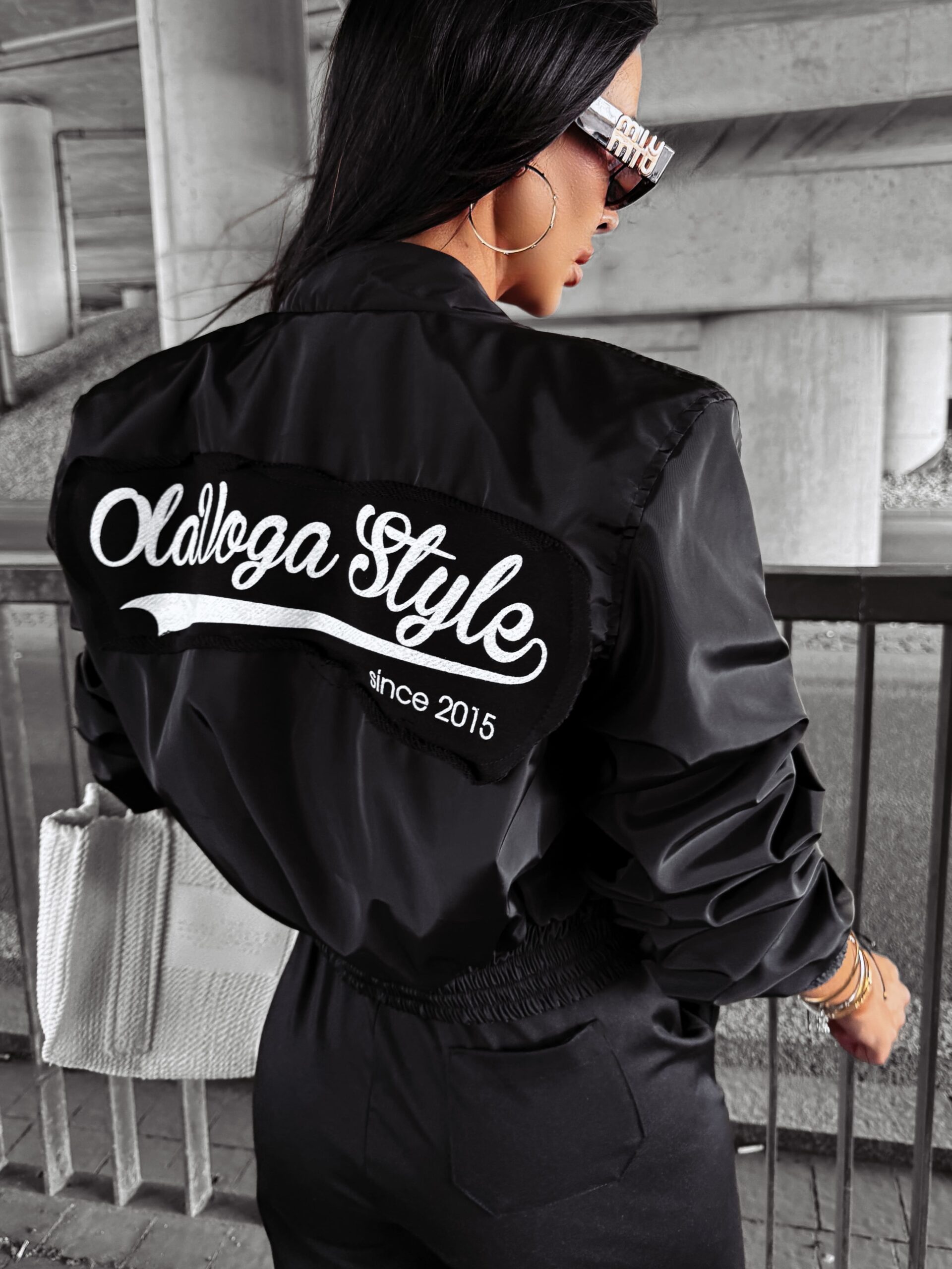 Kurtka damska bomber jacket DAHLIA OLAVOGA czarna Kurtka damska bomber jacket DAHLIA OLAVOGA czarna