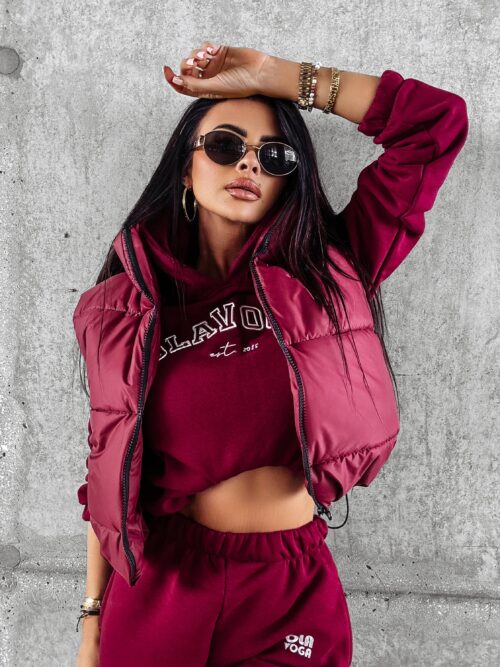 Kamizelka sportowa CROWN OLAVOGA bordowa