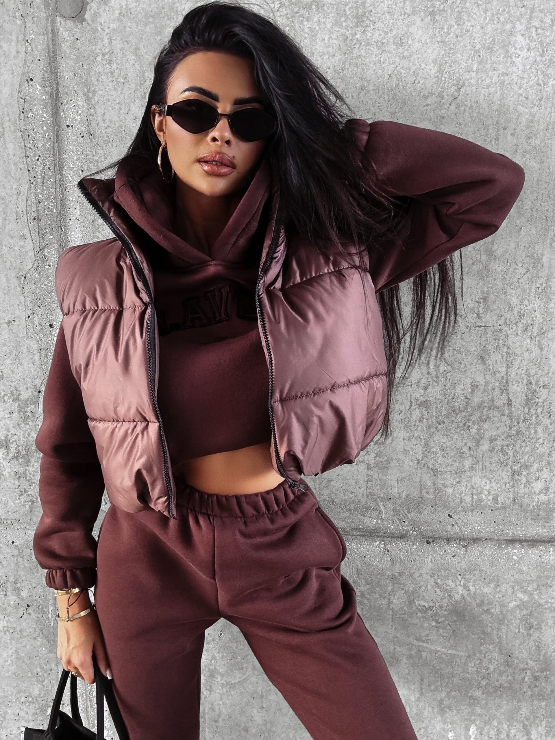 Kamizelka sportowa CROWN OLAVOGA brązowa