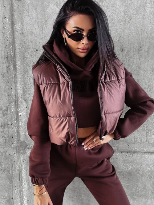 Kamizelka sportowa CROWN OLAVOGA brązowa