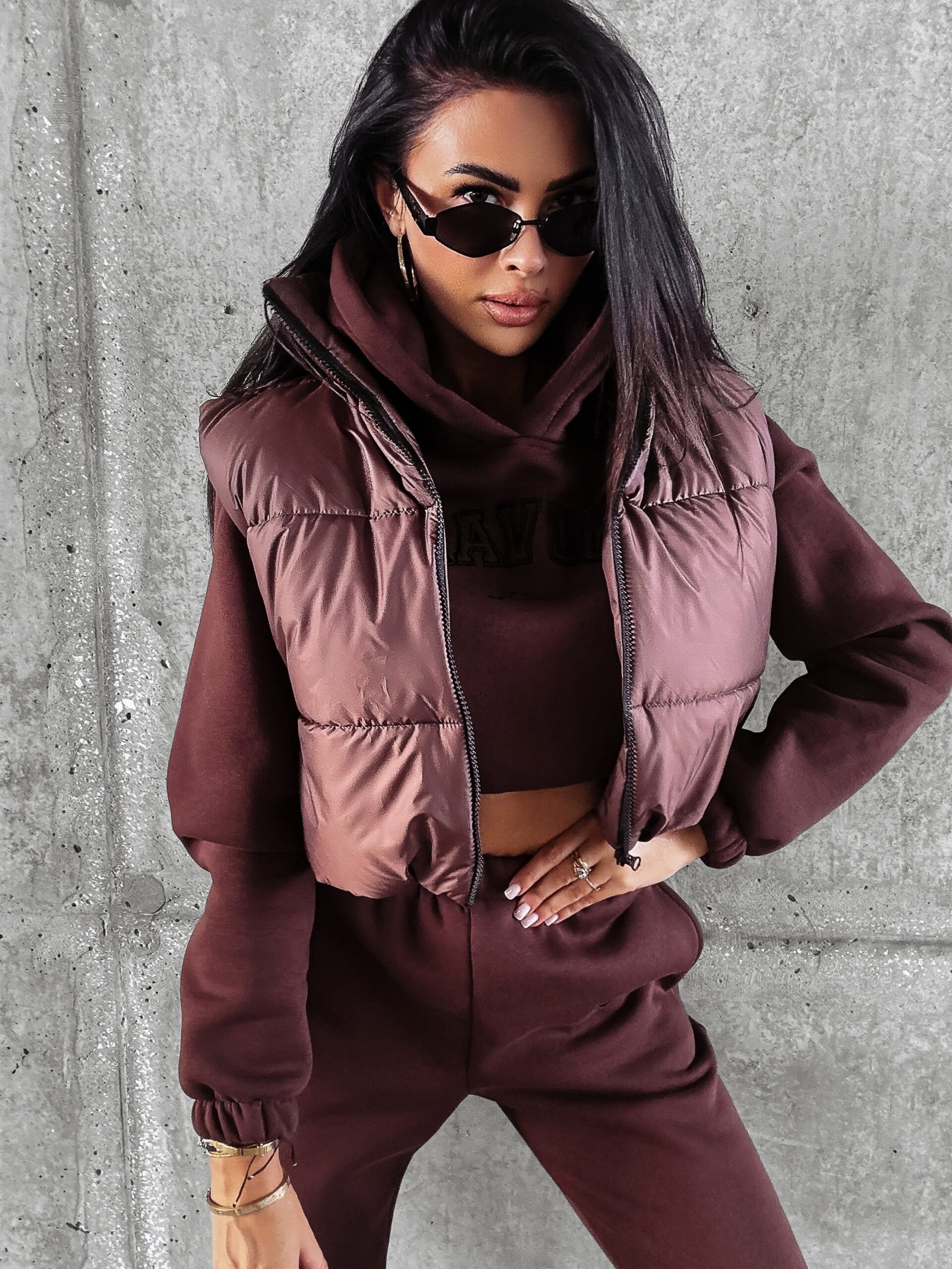 Kamizelka sportowa CROWN OLAVOGA brązowa Kamizelka sportowa CROWN OLAVOGA brązowa