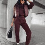 Kamizelka sportowa CROWN OLAVOGA brązowa