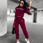 Dres damski ocieplany HONESTY OLAVOGA bordowy