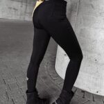 Legginsy modelujące dopasowane MUCHMORE OLAVOGA czarne