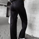 Spodnie z szeroką nogawką LAUREL OLAVOGA czarne