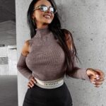 Top prążkowany FLIGHT OLAVOGA kawa