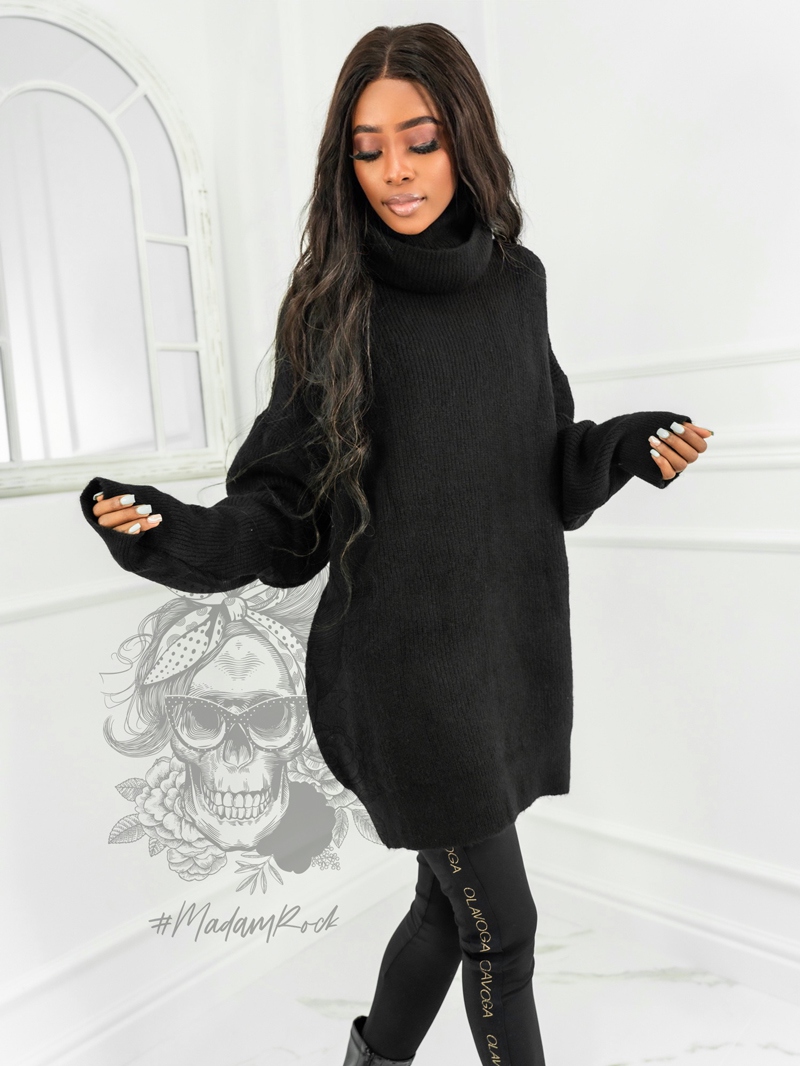 Sweter golf oversize Haat Czarny