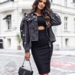 Sukienka prążkowana OlgaM czarna