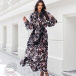 Sukienka szyfonowa NB Autumn panterka