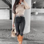 Bluzka sweterkowa CRETE OLAVOGA beżowa