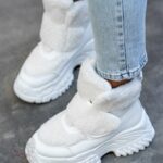 Botki z barankiem Madam Dobbs białe