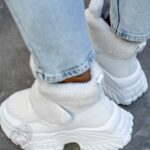 Botki z barankiem Madam Dobbs białe