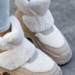 Botki z barankiem Madam Dobbs beżowe