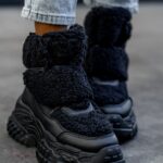 Botki z barankiem Madam Dobbs czarne