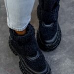 Botki z barankiem Madam Dobbs czarne