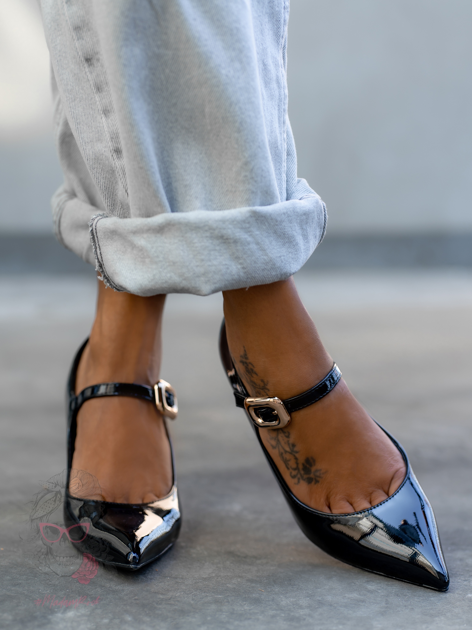 Czółenka szpilki Madam Skolen czarne