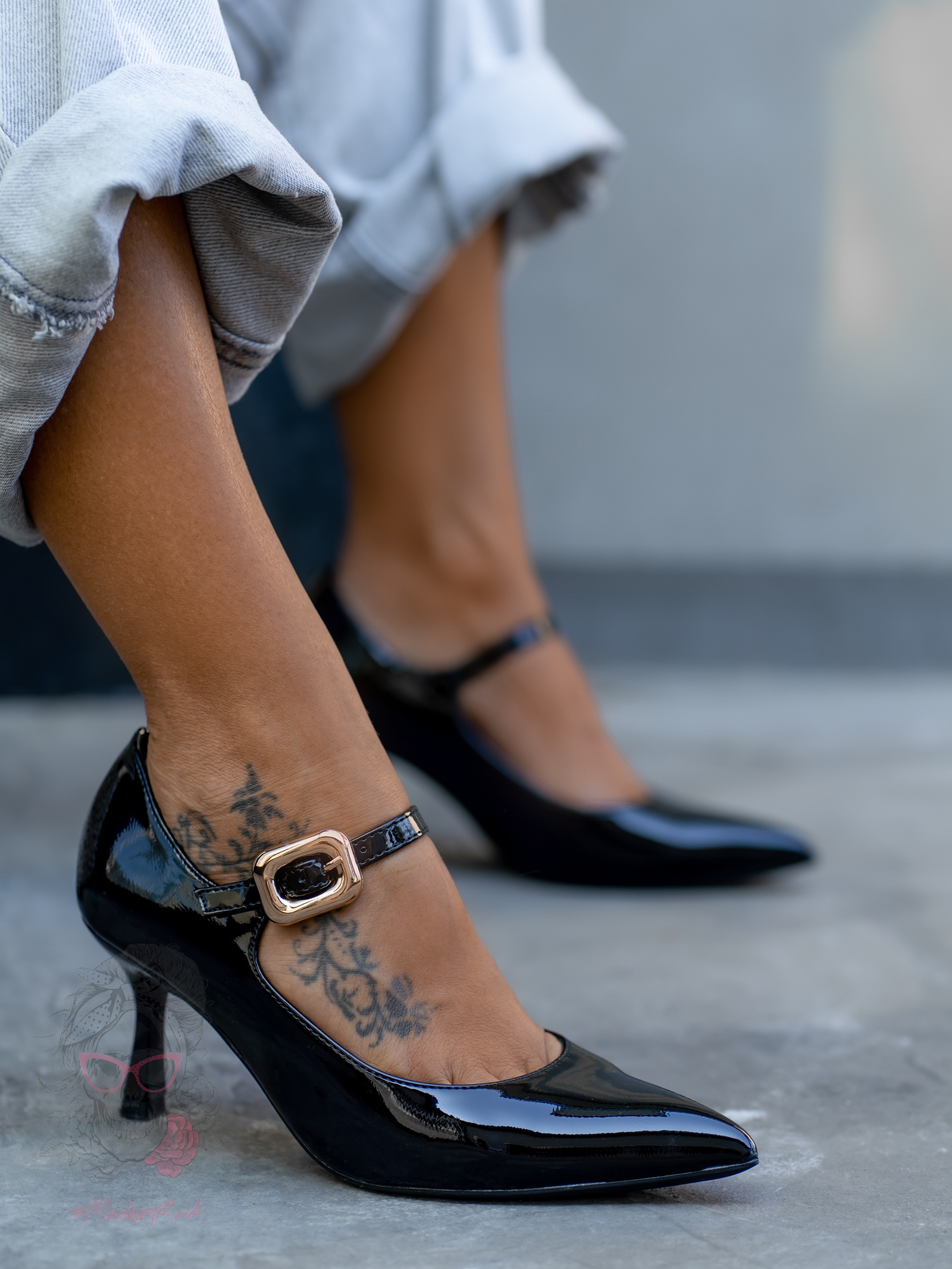 Czółenka szpilki Madam Skolen czarne