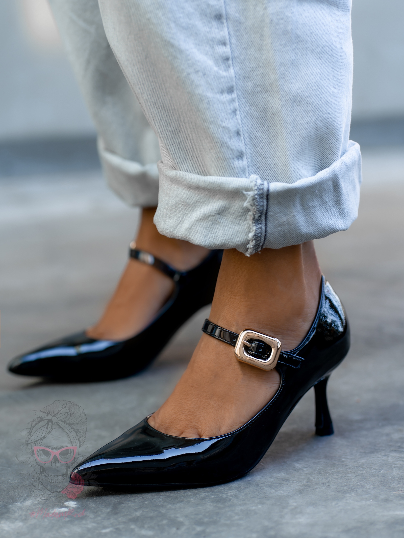 Czółenka szpilki Madam Skolen czarne