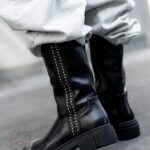 Botki bikery z metalowym noskiem Dragon Rock czarne