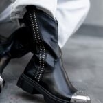 Botki bikery z metalowym noskiem Dragon Rock czarne