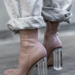 Botki elastyczne Madam Electra brudny róż