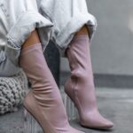 Botki elastyczne Madam Electra brudny róż